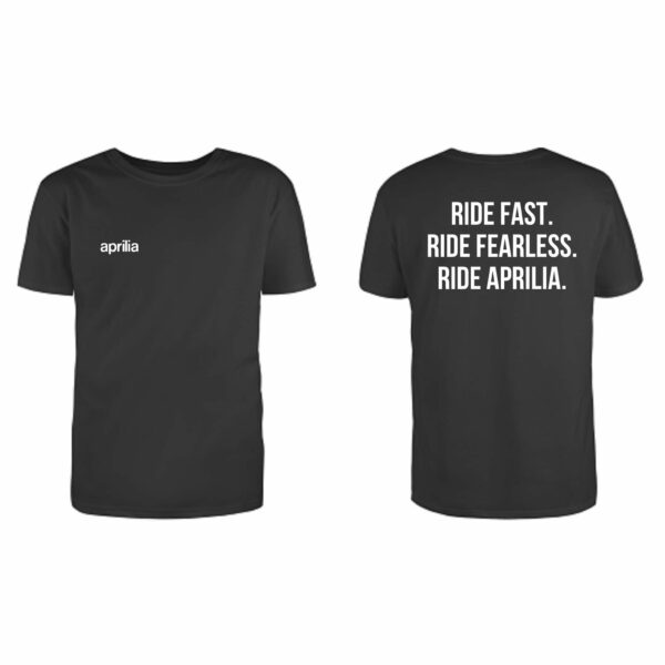 T-Shirt Aprilia "RIDE FAST RIDE FEARLESS RIDE APRILIA"